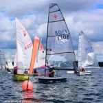 Club fleet racing at Draycote Water Sailing Club