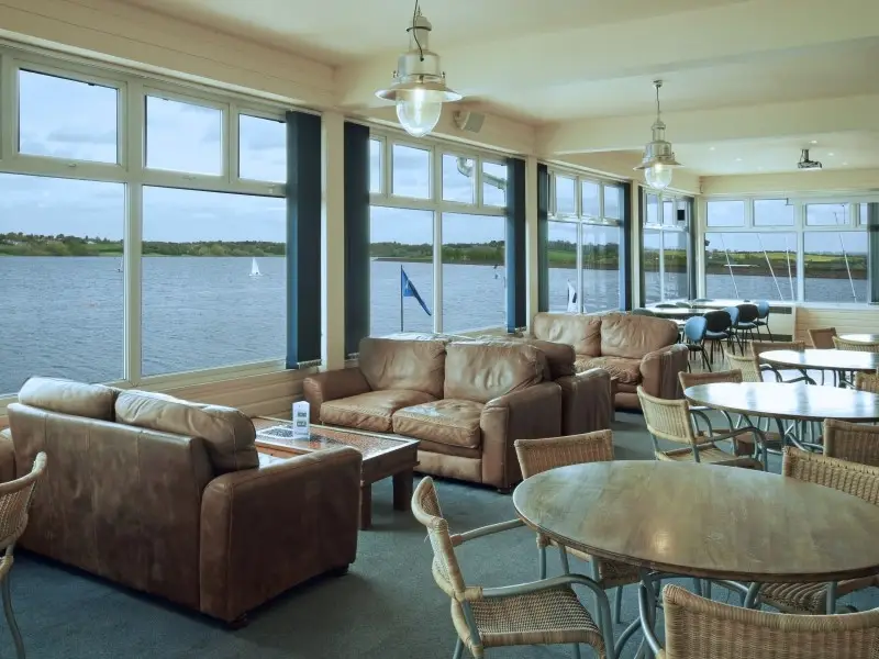 Lounge and upstairs bar with views over the water