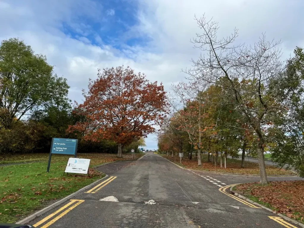 Driveway at draycote water sailing club