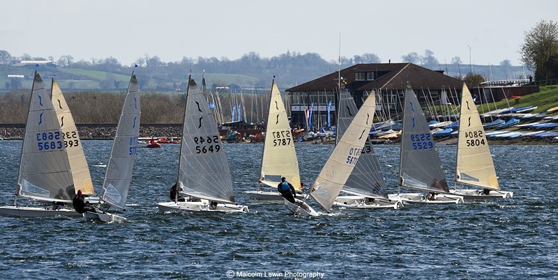 Solo club fleet racing at Draycote Water Sailing Club